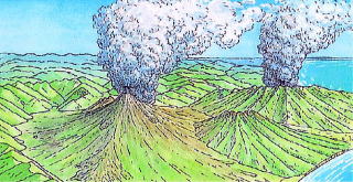 小富士火山の誕生　約10万年前