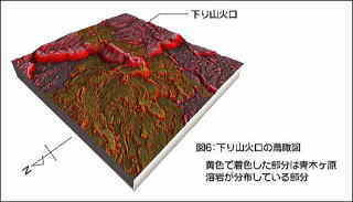 図-6　下り山火口の鳥瞰図