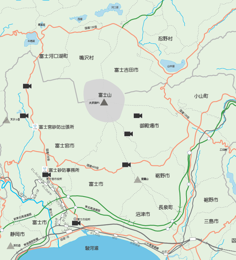 Mt. Fuji Live Camera Location Map