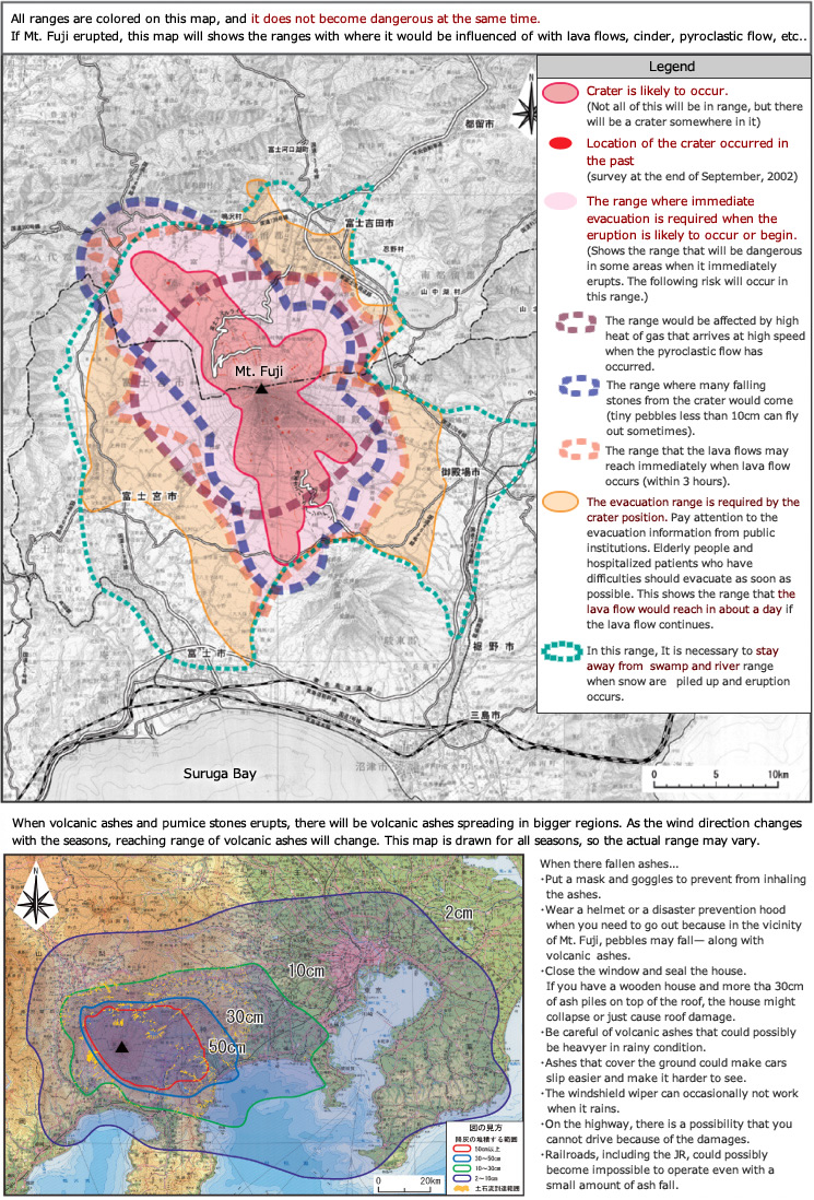 Fujiyama Volcano Map