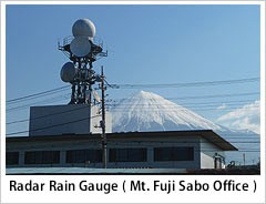 Radar Rain Gauge (Mt. Fuji Sabo Office)