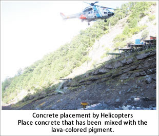 Concrete placement by Helicopters