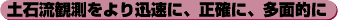 土石流観測をより迅速に、正確に、多面的に