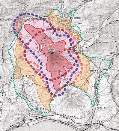 富士山火山防災マップ（試作版）