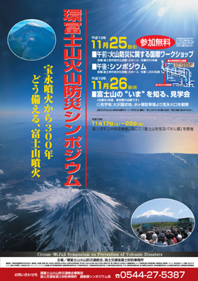 環富士山火山防災シンポジウム ポスター