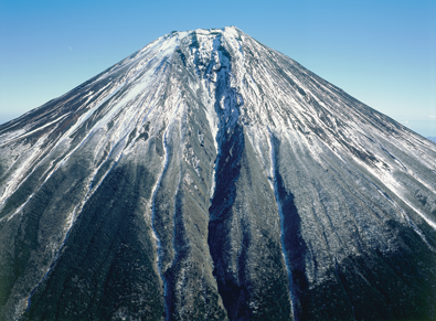 富士山大沢崩れ（平成22年１月撮影）