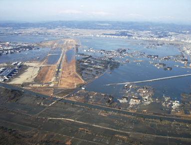 仙台空港の復旧状況