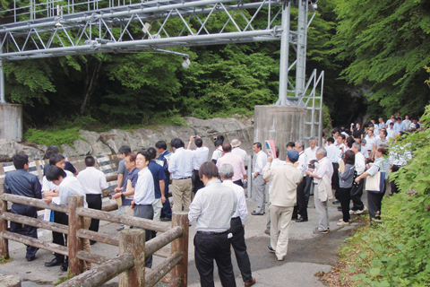 ５月31日 大沢扇状地　岩樋見学