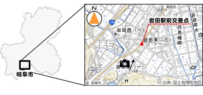 岩田駅前交差点