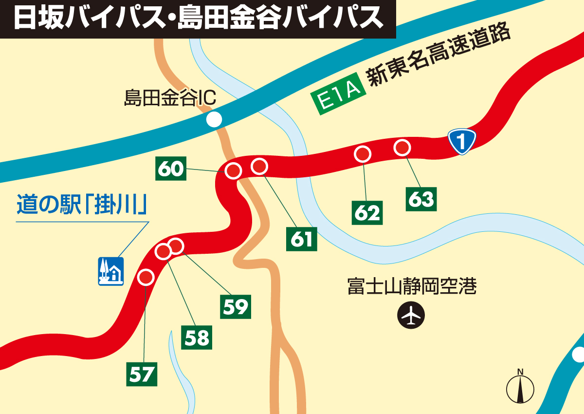 日坂バイパス・島田金谷バイパス
