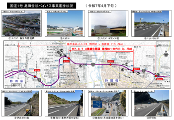 国道１号 島田金谷バイパス事業進捗状況