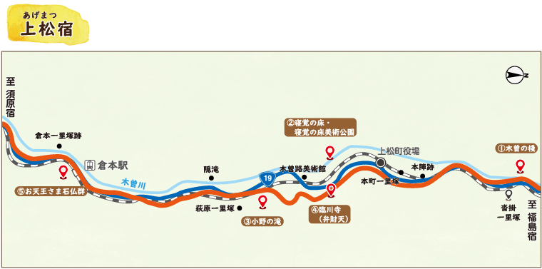 上松宿地図