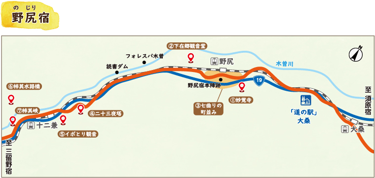 野尻宿地図