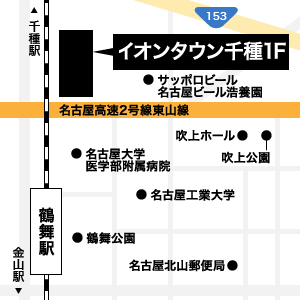 イオンタウン千種地図／愛知県