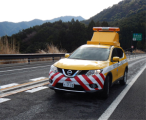 道路パトロール車によるパトロール状況の様子