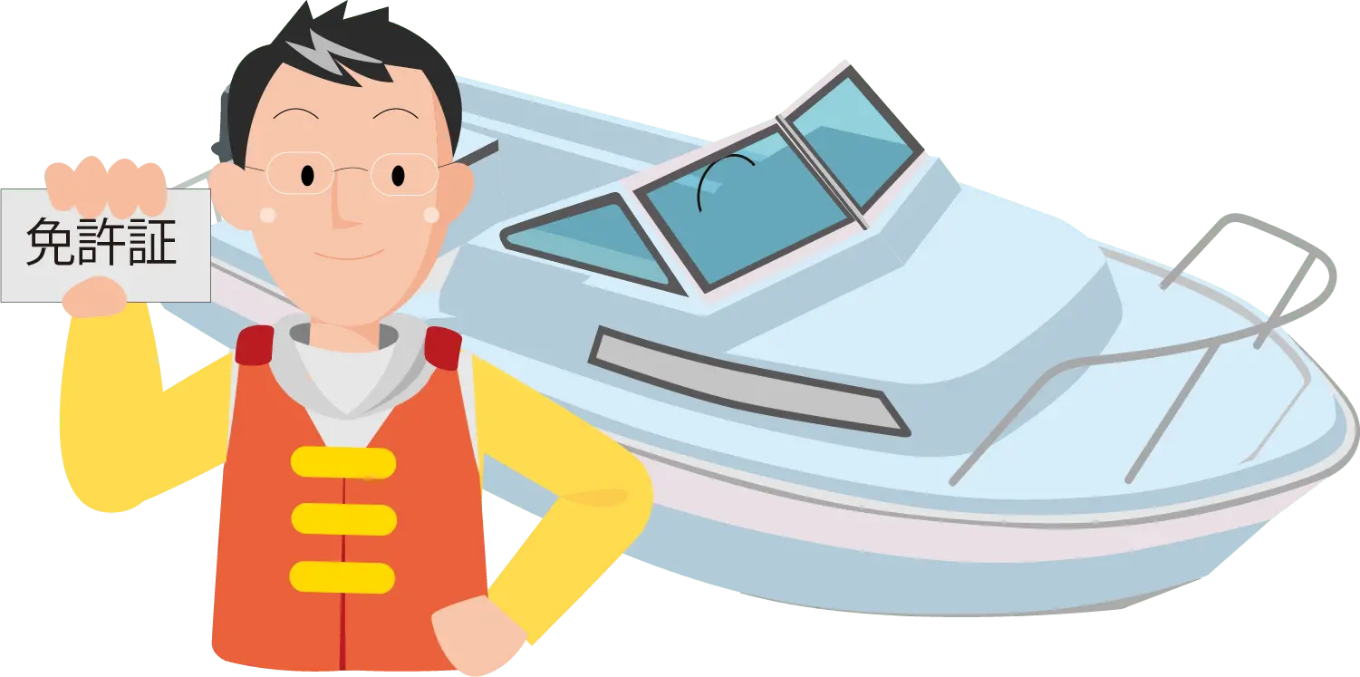 免許者の自己操縦イメージイラスト
