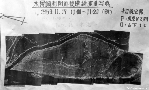 木曽岬村（排水後）を上空から望む
