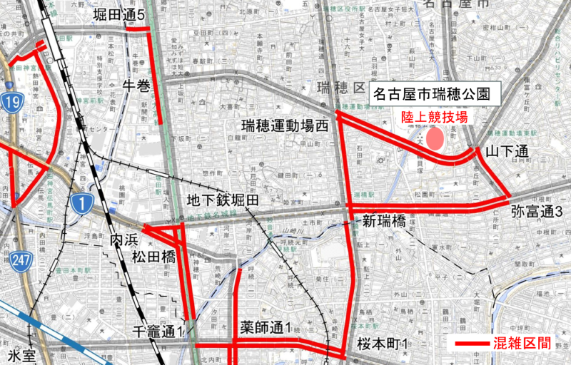 開催時の周辺混雑状況