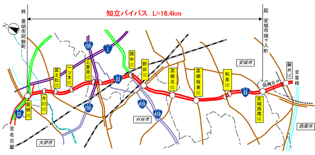 知立バイパス 国道23号名豊道路 事業紹介 国土交通省 中部地方整備局 名四国道事務所