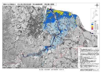 洪水浸水想定区域図（浸水継続時間）