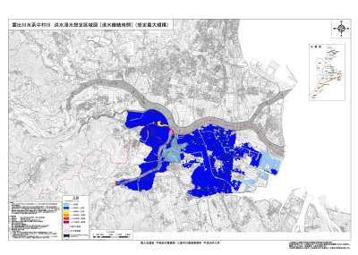 洪水浸水想定区域図（浸水継続時間）