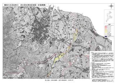 洪水浸水想定区域図（計画規模）