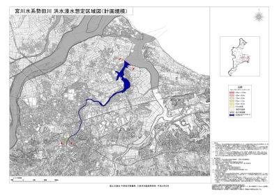 洪水浸水想定区域図（計画規模）