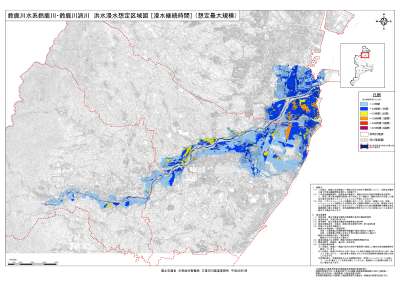 洪水浸水想定区域図（浸水継続時間）