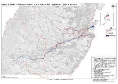 家屋倒壊等氾濫想定区域図