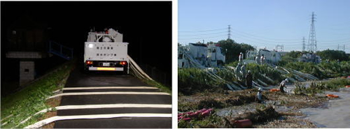 排水ポンプ車