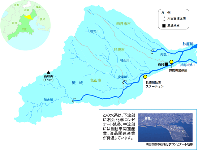 鈴鹿川水系マップ