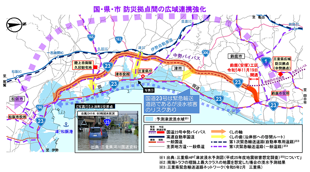 整備効果 災害に強い道路機能の確保