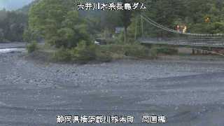 長島ダム放流状況_両国橋