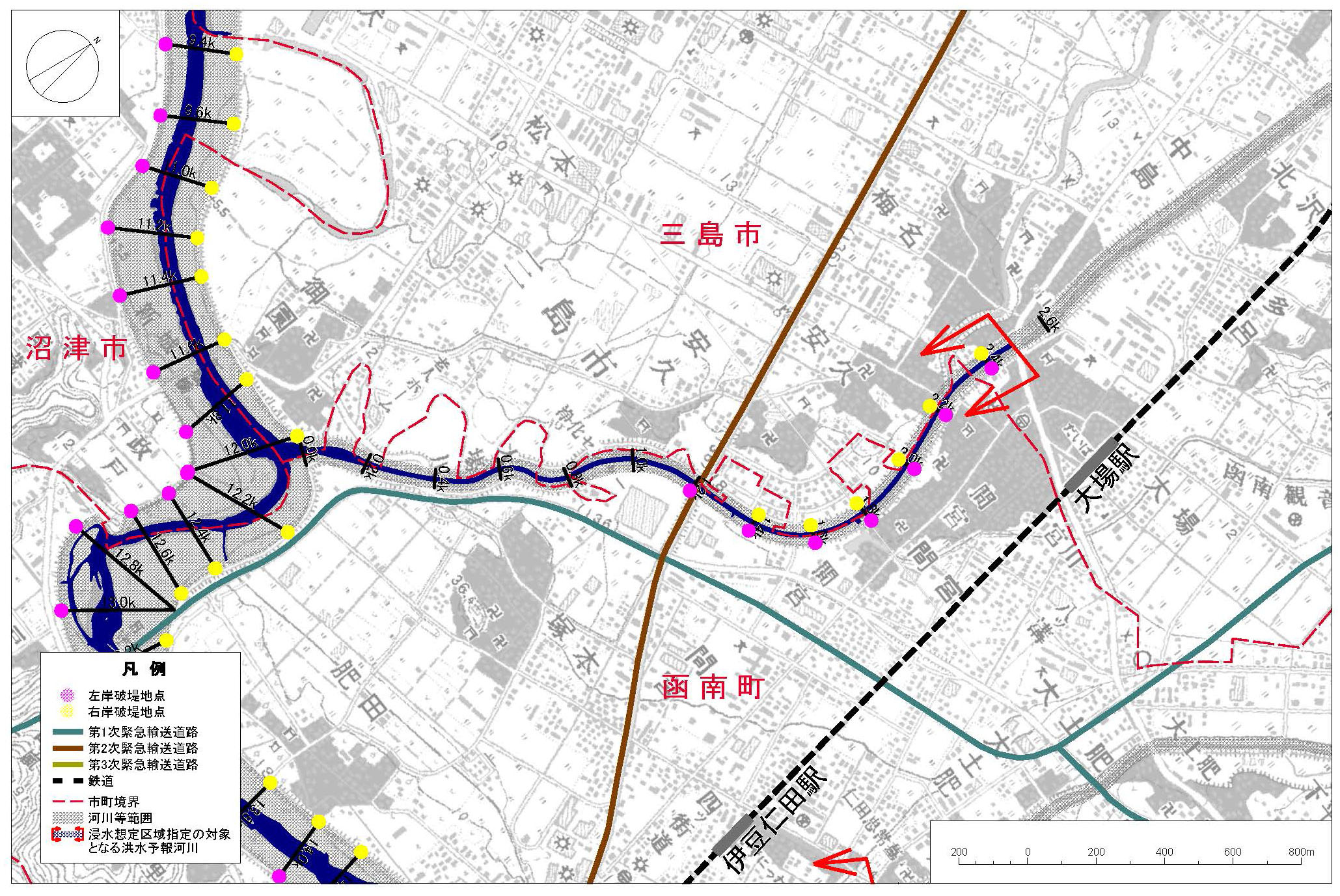 大場川近 大場川