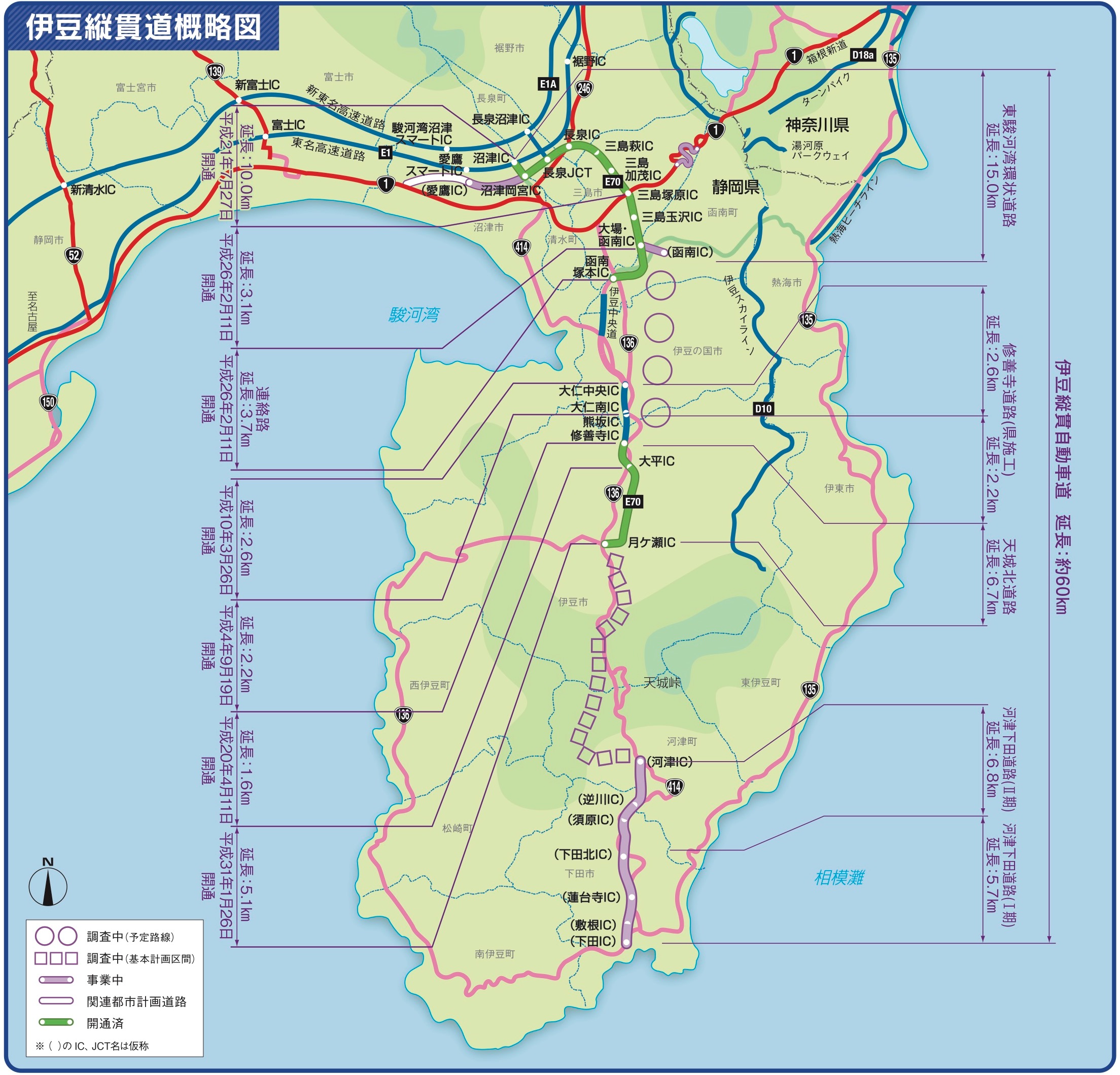 伊豆縦貫自動車道 道路事業 国土交通省 中部地方整備局 沼津河川国道事務所