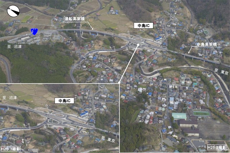 国道246号裾野バイパス（中島IC付近）の状況写真