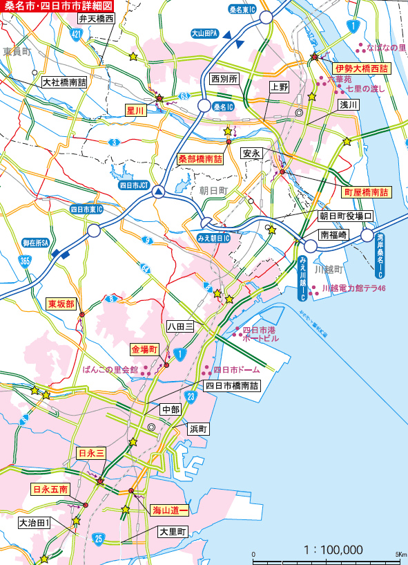 高速道路三重県地図: 三重県 道路管内図 – CRXB