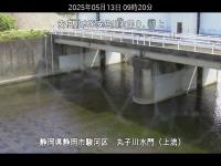 丸子川水門上流