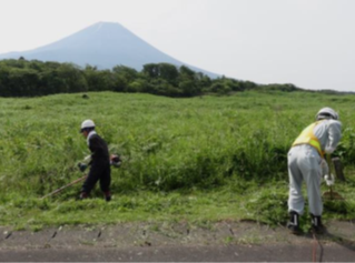 1号業務 道路清掃・花壇整備