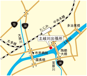 土岐川出張所の地図