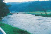 昭和63年(1988)小里川の洪水