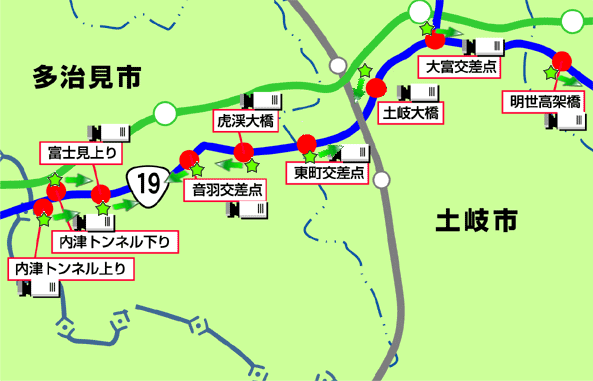 国道 19 号 ライブ カメラ