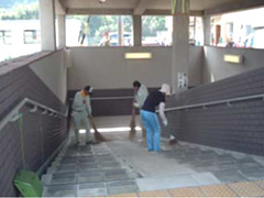 地下道清掃