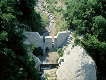 地獄谷砂防堰堤（支川鹿塩川小支地獄谷沢）