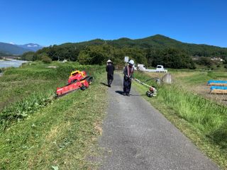 B 南向築堤護岸8月 工事状況の画像-3