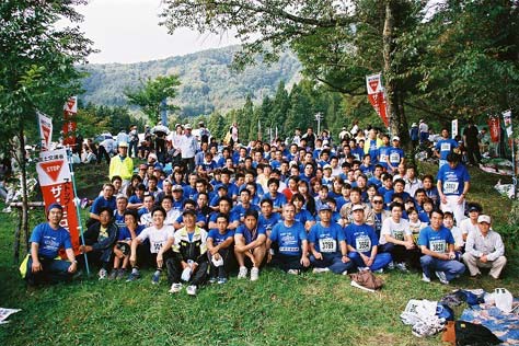 競技開始前の団結式