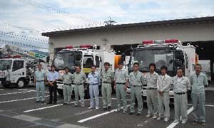 災害支援に出発