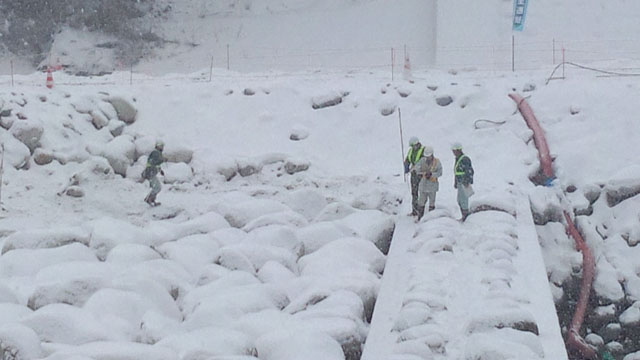 太田切での出来形確認