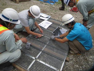 残存型枠組立体験