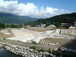 完成後（川が広くなりました）